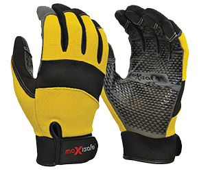 MAXISAFE GLOVES G-FORCE MECHANICS DEERSKIN LEATHER PALM 2XL